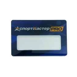 Пластиковый бейдж с окошком 70х50 мм на магните